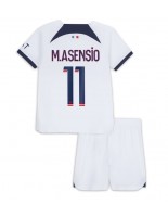 Paris Saint-Germain Marco Asensio #11 Vieraspaita Lasten 2023-24 Lyhythihainen (+ shortsit)